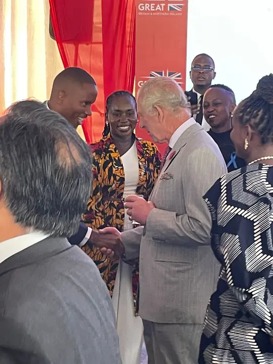 Guests meeting at an international business event